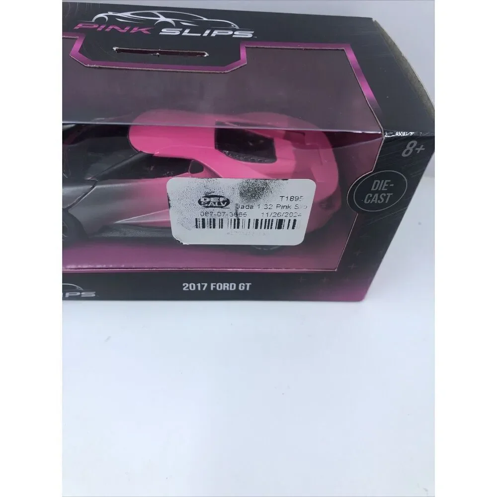 2017 Ford GT, Jada 1:32 Pink Slips Diecast Car . New. Please Read